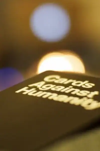partial box cover of Cards Against Humanity
