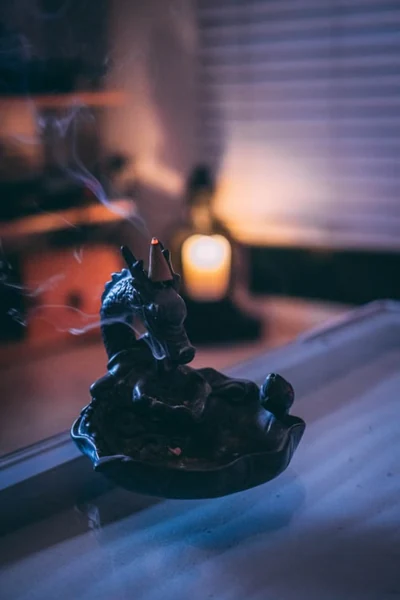 black dragon incense cone holder