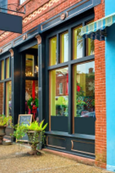 independent shop on the main street of a small town